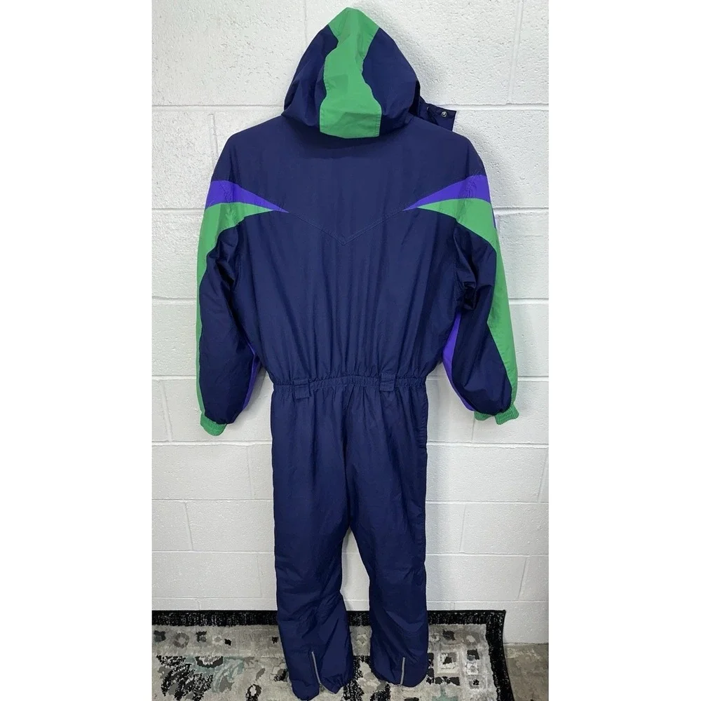 Vintage Killy Ski Suit Men's 40 Blue One pc Snowsuit Belted Retro France 80s 90s